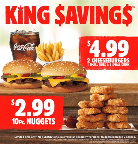 burger king specials